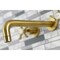 Kingston Brass KS8027NX Two-Handle Wall Mount Tub Faucet, Brushed Brass KS8027NX - alternate 2